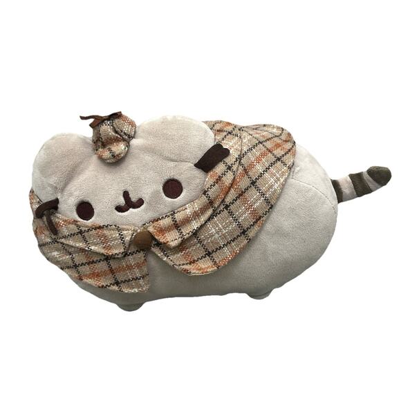 Gund Detective Pusheen the Cat Plush 8” Tall Stuffed Animal Sherlock Holmes {3}. - Picture 1 of 11